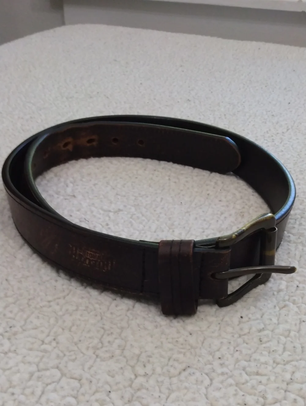 Handcrafted Brown Full Grain Italian Leather Belt (Guaranteed for Life)  38